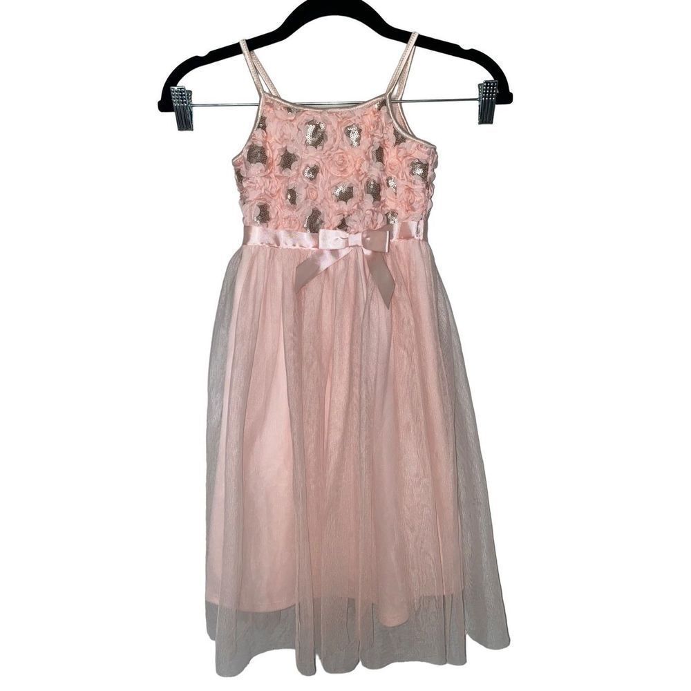 Pink Violet Blush Tulle and Sequin Dress